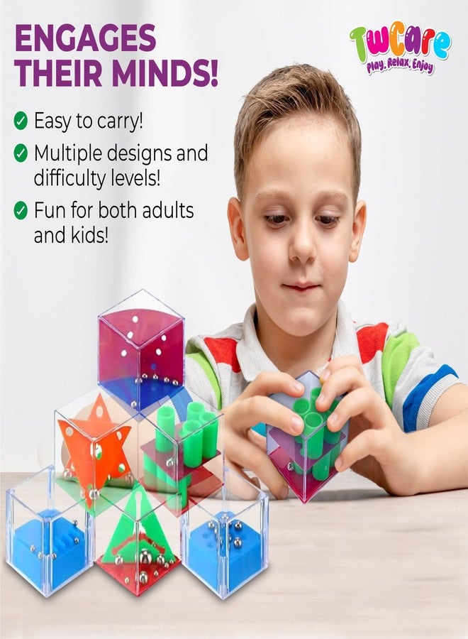 TwCare Brain Teaser Puzzle Cubes Party Favors for ADHD Autism Kids Adults 24 Pack Fidget Toy Set Gifts Mini Games Stress Relief Stocking Stuffers Bulk Goodie Bag Filler Treasure Box Classroom Prizes School - Image 4